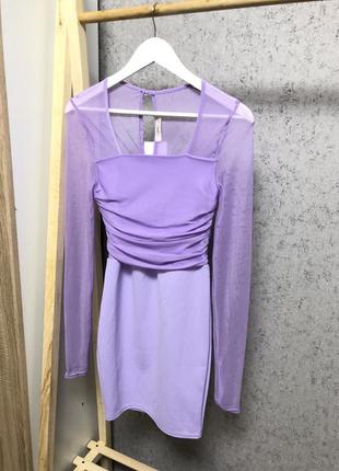 Новое лиловое мини платье от femme luxe