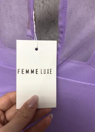 Нова лілова міні сукня від femme luxe3 фото