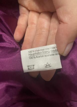 Пиджак ретро винтаж малиновый розовый вискоза шелк6 фото