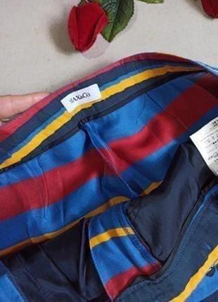 Классные брюки в цветную полоску max &amp;co💞оригинал!. натуральный состав вискоза и шелк.5 фото