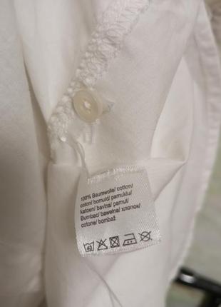 Классическая нежная блуза, блузка, рубашка с объемными рукавами от tchibo (немещелка),3 фото