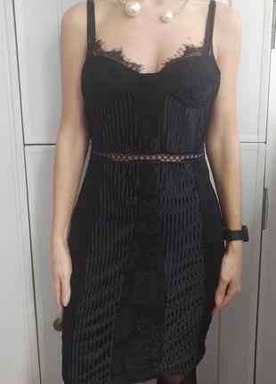 Мережева чорна сукня.3 фото