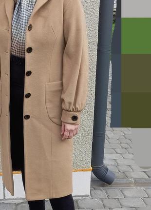 Пальто приталене з італійської тканини1 фото