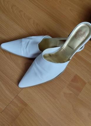 Туфли сабо женские, босоножки натуральная кожа р.39-40 италия