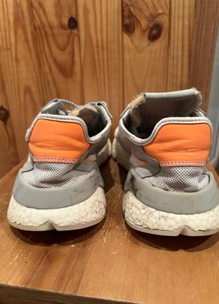 Кроссовки серые adidas nite jogger white grey 41 размер2 фото