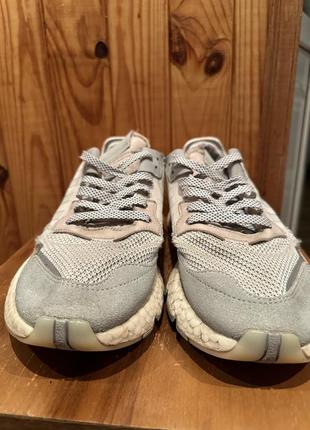 Кроссовки серые adidas nite jogger white grey 41 размер3 фото