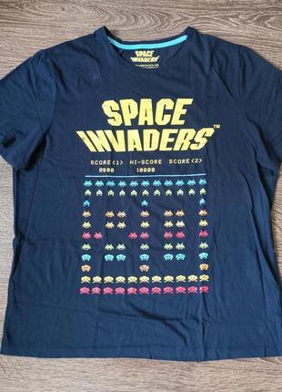 Футболка мерч taito space invaders - xl