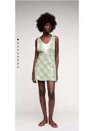 В наличии твидовый сарафан zara, оригинал