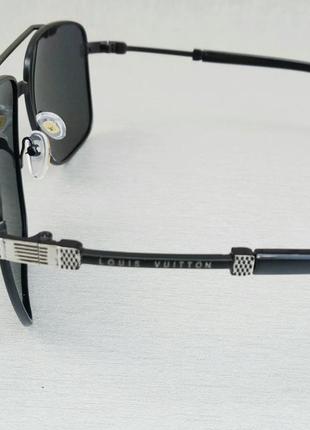 Louis vuitton окуляри чоловічі сонцезахисні поляризированые чорні4 фото