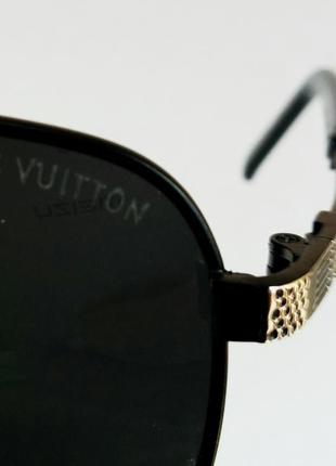 Louis vuitton окуляри чоловічі сонцезахисні поляризированые чорні8 фото