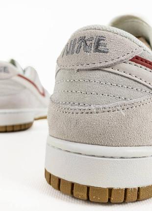 Кроссовки nike dunk low double swoosh sail orange