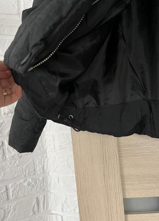 Куртка чорна пуфер демисезон з кишенями2 фото