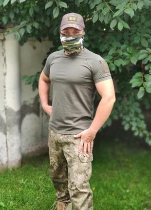 Футболка тактична combat (комбат) потовідвідна для зсу олива m