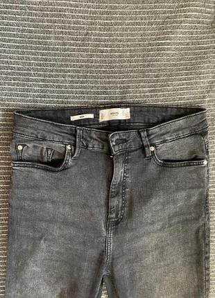 Фирменные джинсы скины серого цвета denim mango5 фото