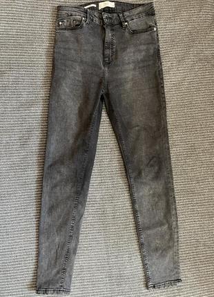 Фирменные джинсы скины серого цвета denim mango2 фото