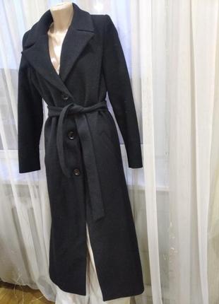 Черное женское пальто1 фото