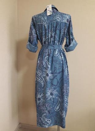 Комфортное,стильное,эффектное,деловое платье-рубашка,миди под пояс7 фото