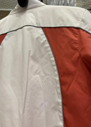Куртка гірськолижна червона біла з кишенькою для paypass без капюшона для зручності3 фото