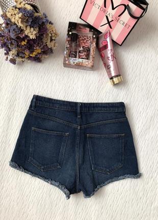 H&m джинсовые шорты , высокая посадка 38- размер . тренд3 фото