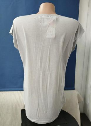 Удлиненная женская футболка кежуал котоновая футболка свободного кроя10 фото