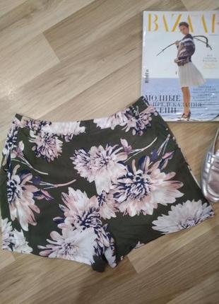 Супер летние шорты, в цветочек без дефектов с карманами10 фото