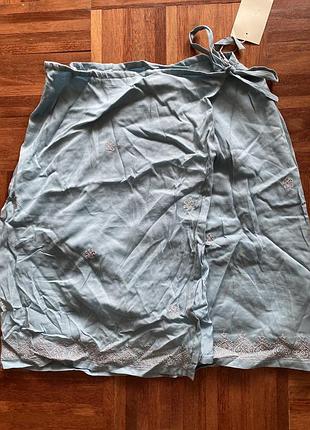 Спідниця з вишивкою з запахом solitaire франція 🇫🇷