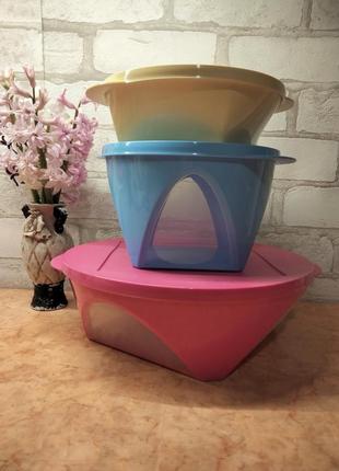 Набір салатників 3 шт tupperware1 фото