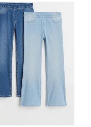 Мега стильные клеш джеггинсы джинсы для девочки superstretch flare fit h&amp;m сша1 фото