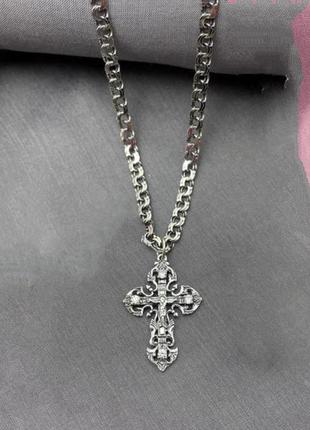Крест ажурный серебро3 фото