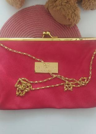 ❤️красивая , красная  сумочка в стмле valentino