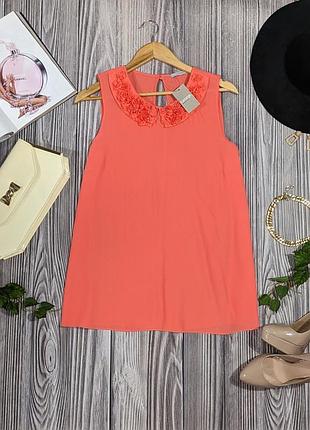 Шифоновая коралловая блуза george #2334