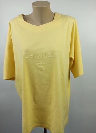 Винтажная футболка chanel paris bootleg cotton t-shirt1 фото