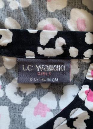 Милое нарядное платье lc waikiki на 5-6 лет, яркой расцветки3 фото