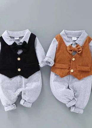 Нарядный праздничный ромпер человечек для мальчика 🔥