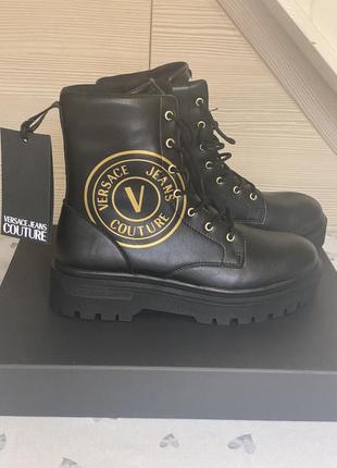 Чоловічі черевики  взуття versace jeans couture чорні нові6 фото