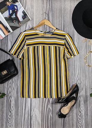 Натуральная блуза в полоску из вискозы warehouse #830