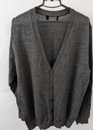 Чоловічий кардиган tcm tchibо, кофта, джемпер, пуловер, теплий, шерстяний світер, в'язаний светр2 фото