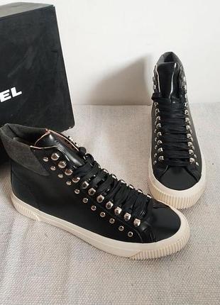 Женские высокие кроссовки кеды s-mustave mc w black diesel имталия