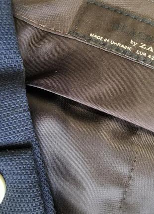 Zara штани брюки чоловічі стильні темно-сині розмір s2 фото