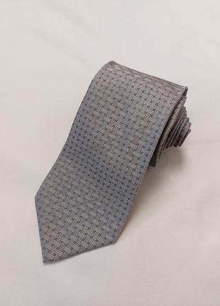 Краватка галстук burberry london silver silk tie