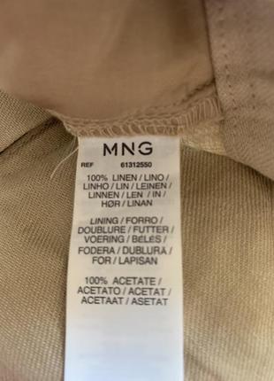 Лляні штани штани з кишенями mango розмір м (38)7 фото