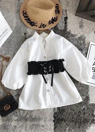 Стильна пубашка для дівчинки