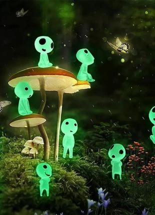 Дузи леса, фигурки светящиеся, аниме, 5 шт