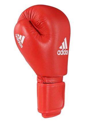 Перчатки боксерские с лицензией aiba  adidas тренировочные кожанные перчатки4 фото
