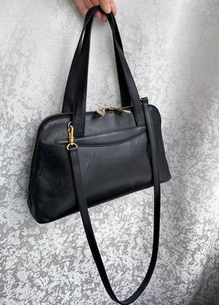 Кожаная итальянская сумка aiku шкіряна сумка винтаж натуральная кожа2 фото