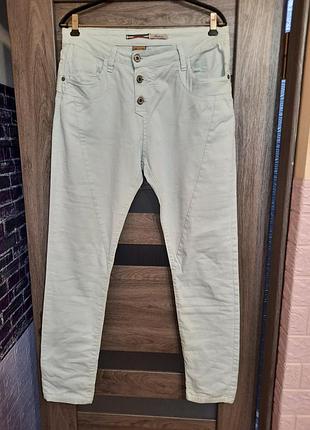 Классные брюки коттоновые please l, xl. италия