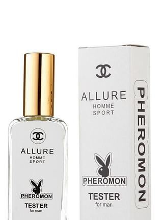 Чоловічий міні-парфуми chanel Chanel allure homme sport c феромонами (шанель алюр хом спорт) 65 мл