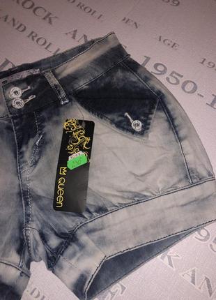 Красиві джинсові шорти з манжетами4 фото