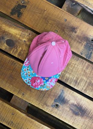 Дитяча бавовняна кепка у квітковий принт (7-10 років ідеал оригінал різнокольорова)