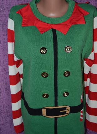 Новогодний рождественский свитер эльфа свитер для фотосессии 4